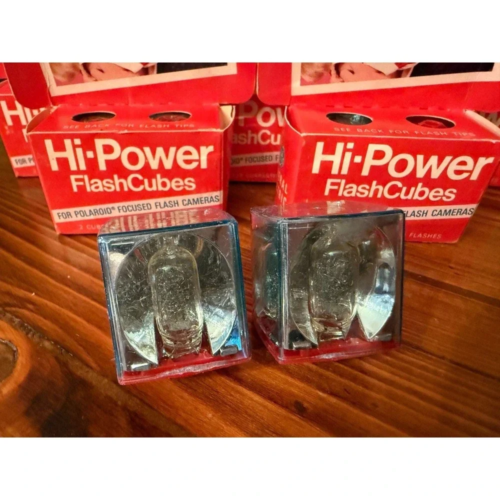 Lot of 6 Vintage GE Hi-Power FlashCubes Unused Polaroid Camera Flash Cubes